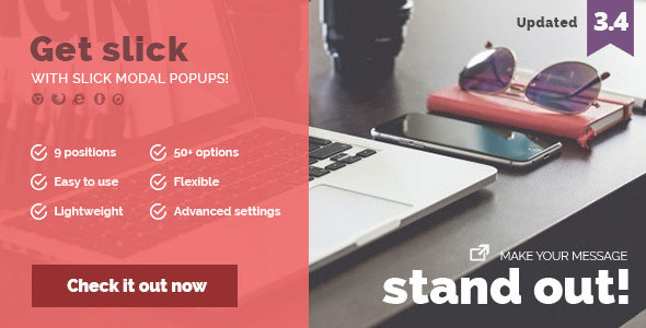 Slick Modal - CSS3 Powered Popups » Premium Scripts, Plugins & Mobile