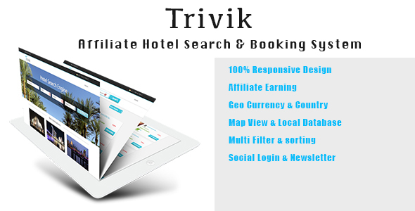 Trivik Affiliate Hotel Search Engine & Booking » Premium Scripts, Plugins & Mobile