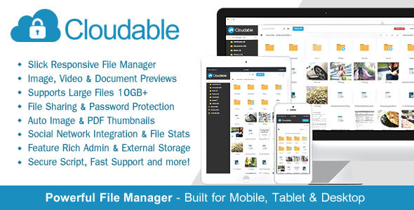 Cloudable - File Hosting Script - Securely Manage, Preview & Share Your Files » Premium Scripts, Plugins & Mobile