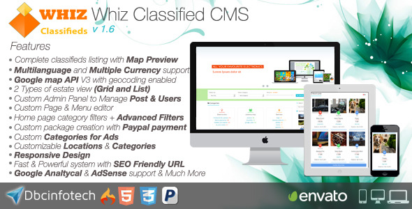 WhizClassified v1.6 - Classifieds CMS » Premium Scripts, Plugins & Mobile