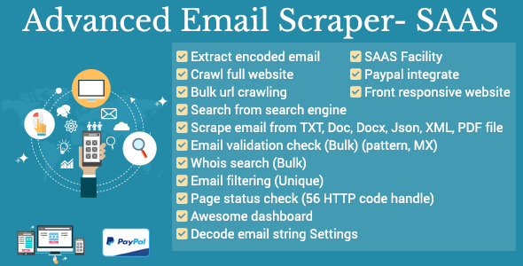 Advanced Email Scraper - SaaS Pack » Premium Scripts, Plugins & Mobile