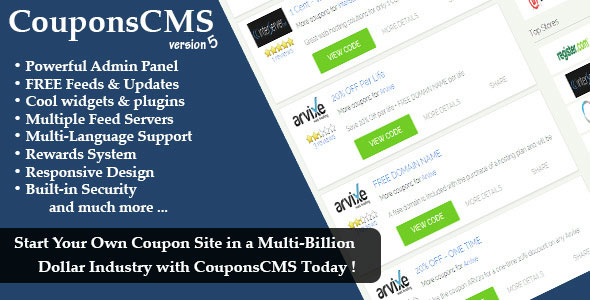 Coupons CMS 5.00 » Premium Scripts, Plugins & Mobile
