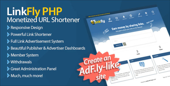LinkFly - Monetized URL Shortener » Premium Scripts, Plugins & Mobile