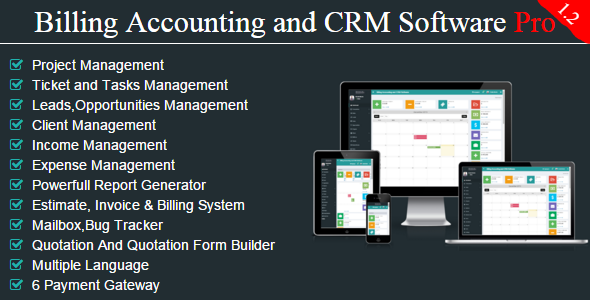 Project Manager With Billing Accounting CRM PRO » Premium Scripts, Plugins & Mobile