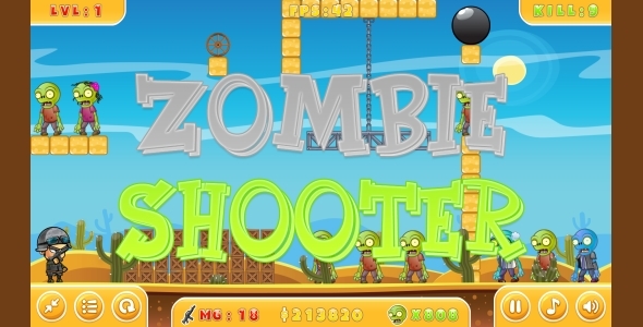 Zombie Shooter - HTML5 Game + Mobile (Capx) » Premium Scripts, Plugins & Mobile