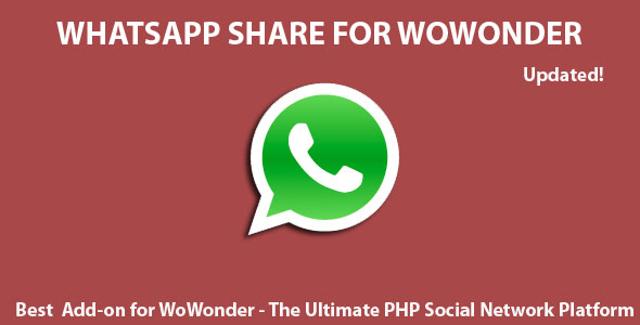Whatsapp Share For Wowonder » Premium Scripts, Plugins & Mobile