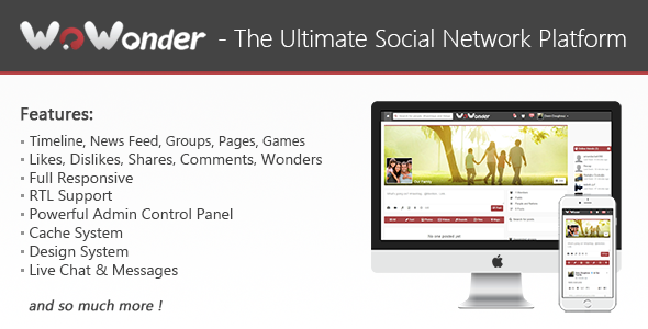 WoWonder v1.2.3 - The Ultimate PHP Social Network Platform » Premium Scripts, Plugins & Mobile