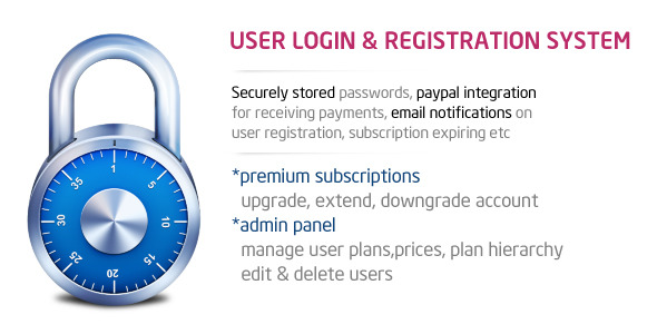 Login & Registration with Premium Membership » Premium Scripts, Plugins & Mobile