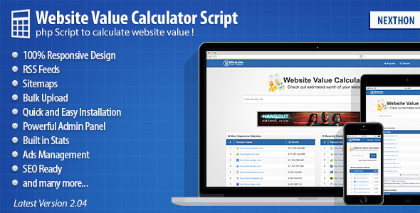 Website Value Calculator Script » Premium Scripts, Plugins & Mobile