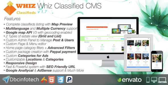 WhizClassified v1.7 - Classifieds CMS » Premium Scripts, Plugins & Mobile