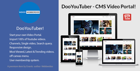 DooYouTuber - CMS Video Portal » Premium Scripts, Plugins & Mobile