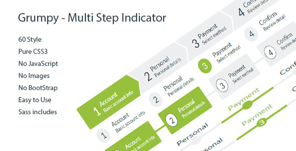 Grumpy - Multi Step Indicator 60 Style » Premium Scripts, Plugins & Mobile