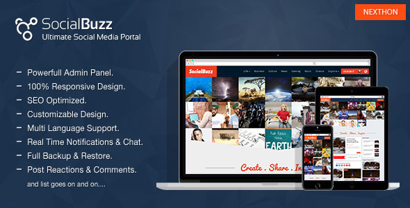 SocialBuzz v1.3 - Ultimate Social Media Portal » Premium Scripts, Plugins & Mobile