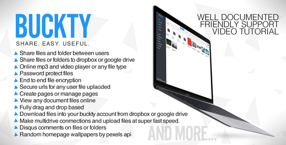 Buckty - File Hosting and Multi Cloud Service » Premium Scripts, Plugins & Mobile