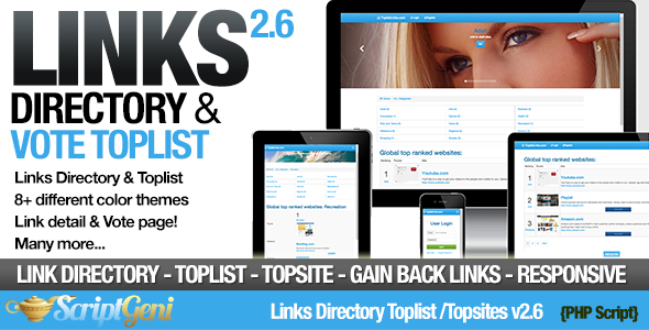 Links Directory & Toplist v2.6 » Premium Scripts, Plugins & Mobile