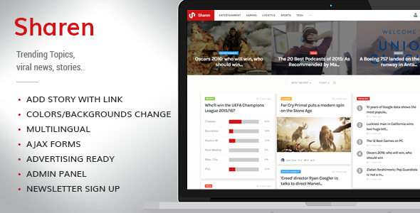 Sharen v3.7 - Trending Topics, viral news, stories » Premium Scripts, Plugins & Mobile