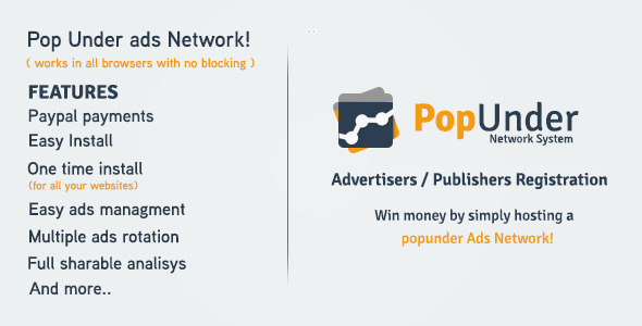 Pop Under Ads Network - Project Management Tools » Premium Scripts, Plugins & Mobile