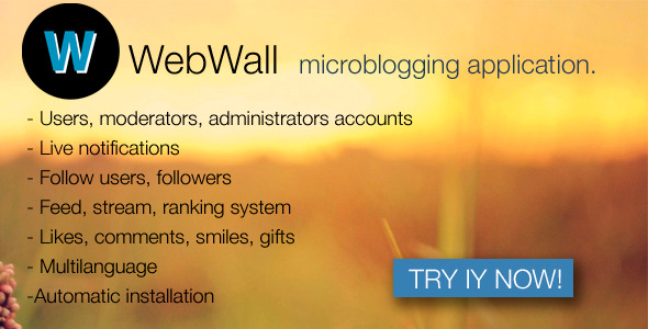 WebWall v1.1 - social microblogging application » Premium Scripts, Plugins & Mobile