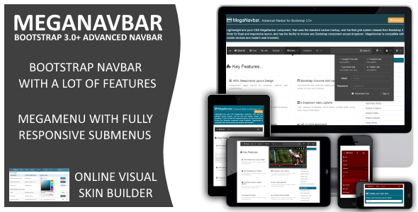 MegaNavbar (v 2.2.0). Advanced Mega Menu for Bootstrap 3.0+ &raquo; Premium Scripts, Plugins &amp; Mobile