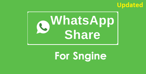 WhatsApp Share Addon For Sngine &raquo; Premium Scripts, Plugins &amp; Mobile