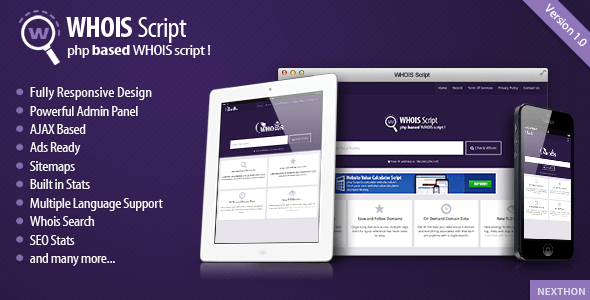 Whois Script v1.5 » Premium Scripts, Plugins & Mobile