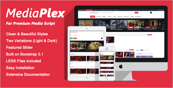 MediaPlex Theme for Premium Media Script » Premium Scripts, Plugins & Mobile