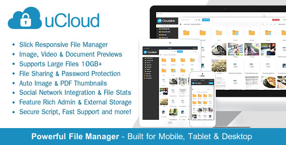 uCloud (previously Cloudable) - File Hosting Script - Securely Manage, Preview & Share Your Files » Premium Scripts, Plugins & Mobile