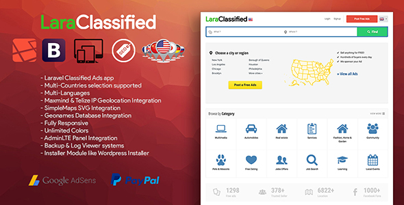 LaraClassified v3.2 - Geo Classified Ads CMS &raquo; Premium Scripts, Plugins &amp; Mobile