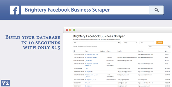 Brightery Facebook Business Scraper » Premium Scripts, Plugins & Mobile