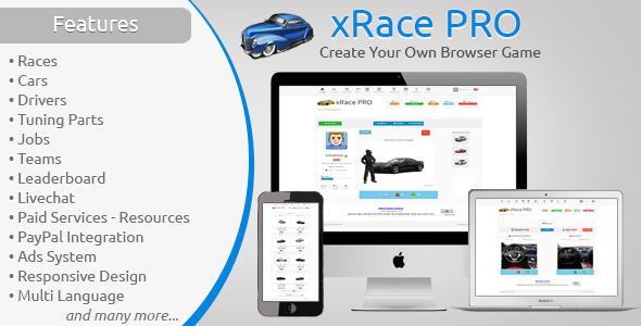 xRace PRO - Create Your Own Browser Game » Premium Scripts, Plugins & Mobile