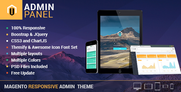 PanelAdmin - Responsive Magento Admin Theme » Premium Scripts, Plugins & Mobile