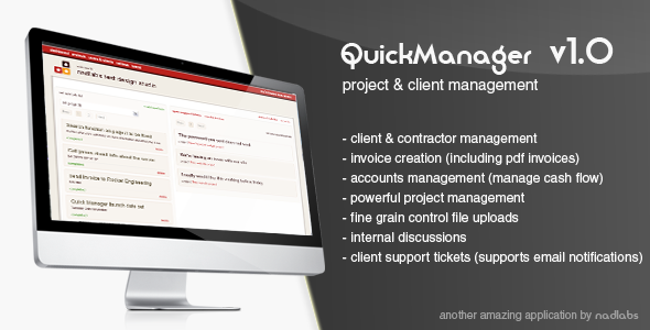 quickmanager - project & client manager » Premium Scripts, Plugins & Mobile