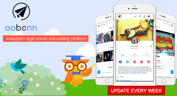 oobenn Instagram Style Social Networking Script » Premium Scripts, Plugins & Mobile