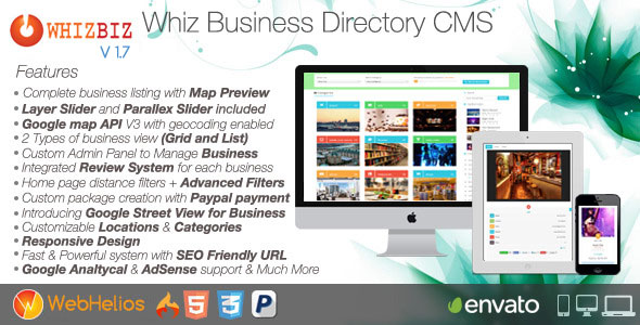 WhizBiz v1.2 - Business Directory CMS » Premium Scripts, Plugins & Mobile