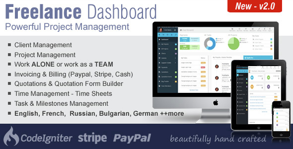 Freelance Dashboard v2.0 - Project Management CRM Software » Premium Scripts, Plugins & Mobile