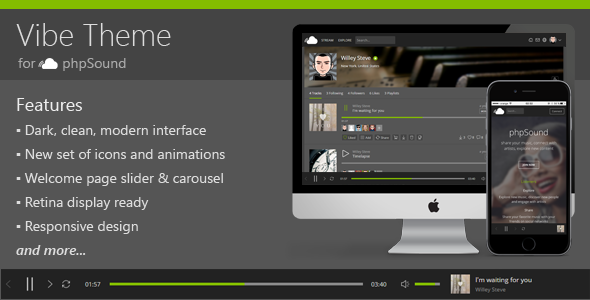 Vibe Theme for phpSound » Premium Scripts, Plugins & Mobile