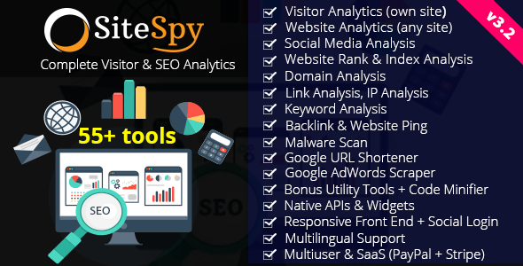 SiteSpy v3.2 - Complete Visitor & SEO Analytics » Premium Scripts, Plugins & Mobile