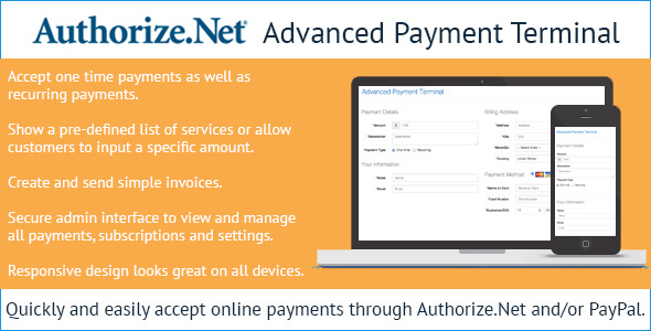 Authorize.Net Advanced Payment Terminal » Premium Scripts, Plugins & Mobile