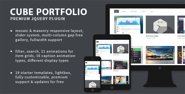 Cube Portfolio v3.2.1 - Responsive jQuery Grid Plugin » Premium Scripts, Plugins & Mobile