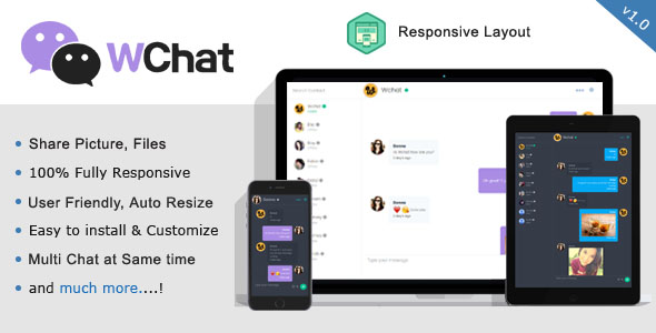Wchat - Fully Responsive PHP/AJAX Chat » Premium Scripts, Plugins & Mobile