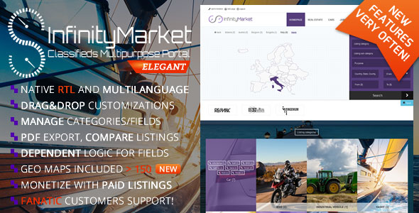 Classifieds Multipurpose Portal - Infinity Market » Premium Scripts, Plugins & Mobile