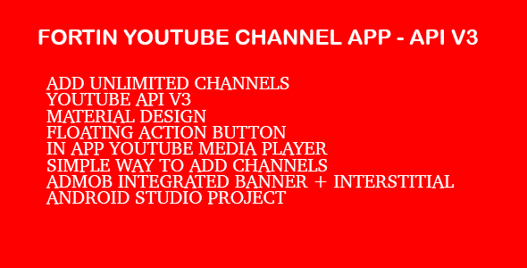 Fortin Video Channel App - Youtube Api V3 » Premium Scripts, Plugins & Mobile