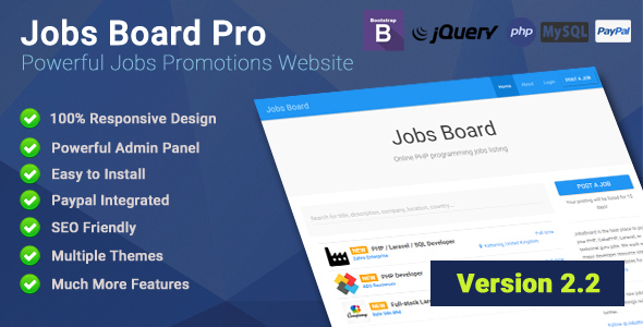 Jobs Board Pro v2.2 » Premium Scripts, Plugins & Mobile
