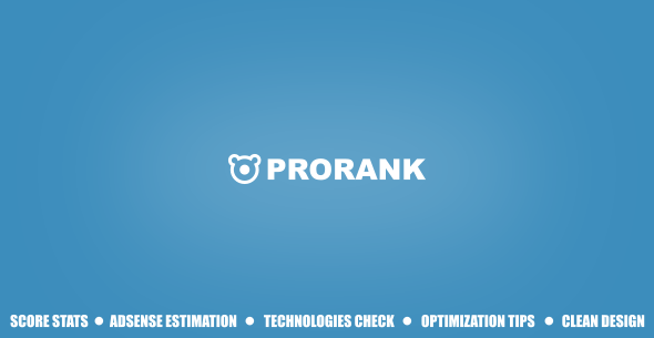 ProRank v1.0.2 - Analyzer stats website &raquo; Premium Scripts, Plugins &amp; Mobile