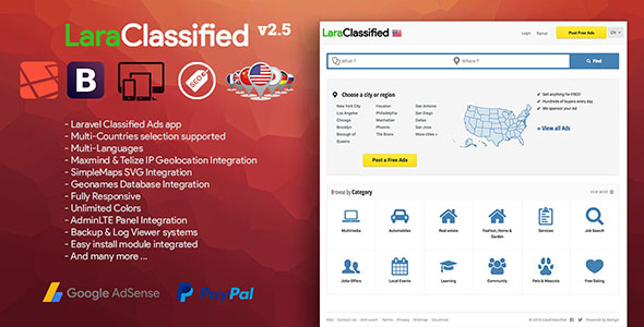LaraClassified v2.5 - Geo Classified Ads CMS » Premium Scripts, Plugins & Mobile