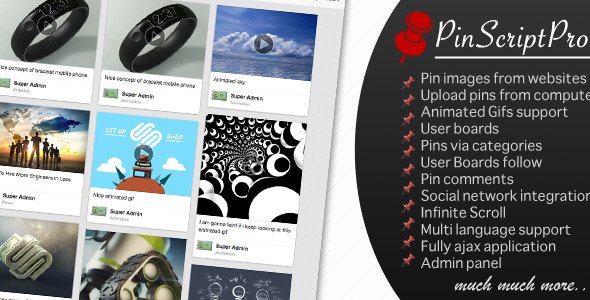 PinScriptPro - Pinterest Like Website » Premium Scripts, Plugins & Mobile