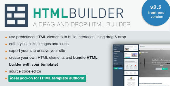 HTML Builder (Front-End Version) v2.28 » Premium Scripts, Plugins & Mobile