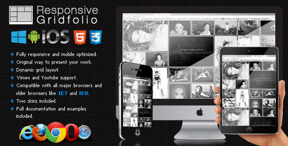 Responsive Gridfolio » Premium Scripts, Plugins & Mobile