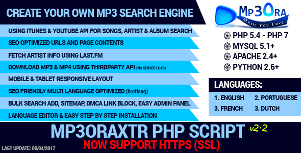 Mp3OraXtr v2.2 - PHP Mp3 Search Engine » Premium Scripts, Plugins & Mobile