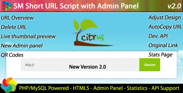 SM Short URL Script with Admin panel v2.5 » Premium Scripts, Plugins & Mobile